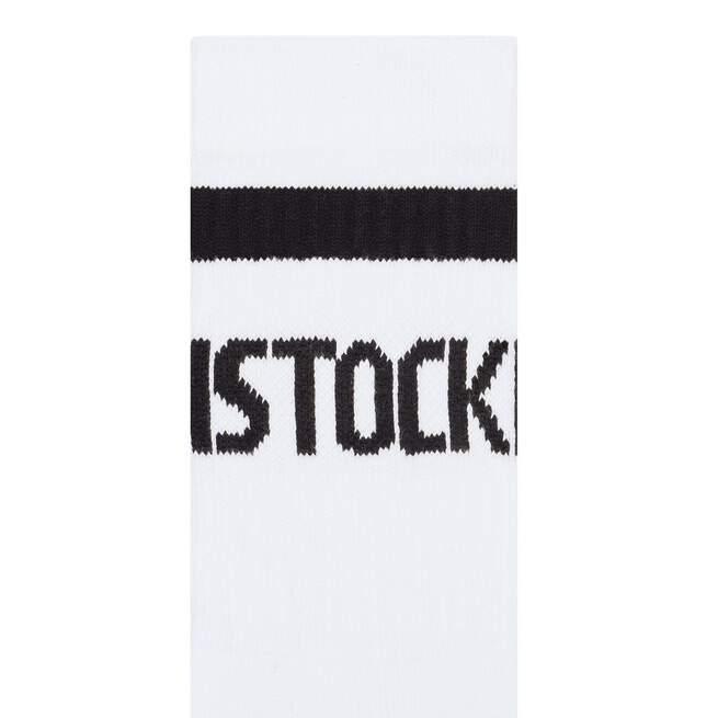 Birkenstock Cotton Crew Stripe Socks - White/Black