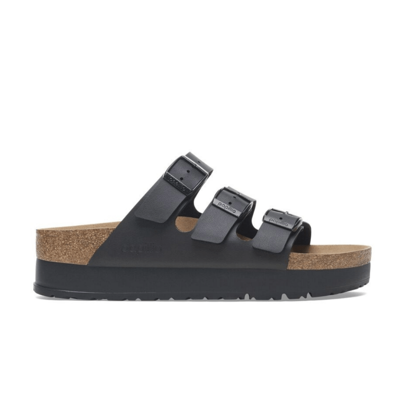 Seliga ShoesBirkenstock Florida Vegan Platform - Black Birko - Flor