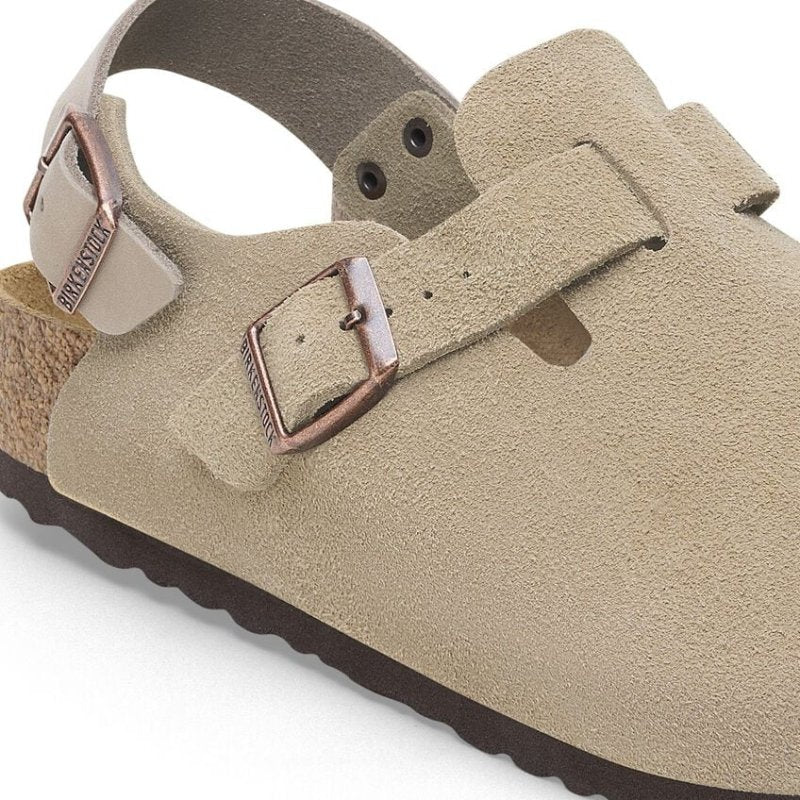 Birkenstock Tokio Backstrap Clog - Taupe Suede