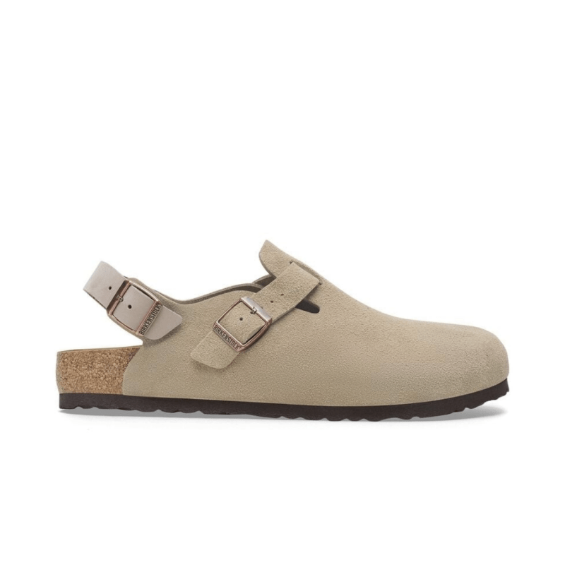 Birkenstock Tokio Backstrap Clog - Taupe Suede