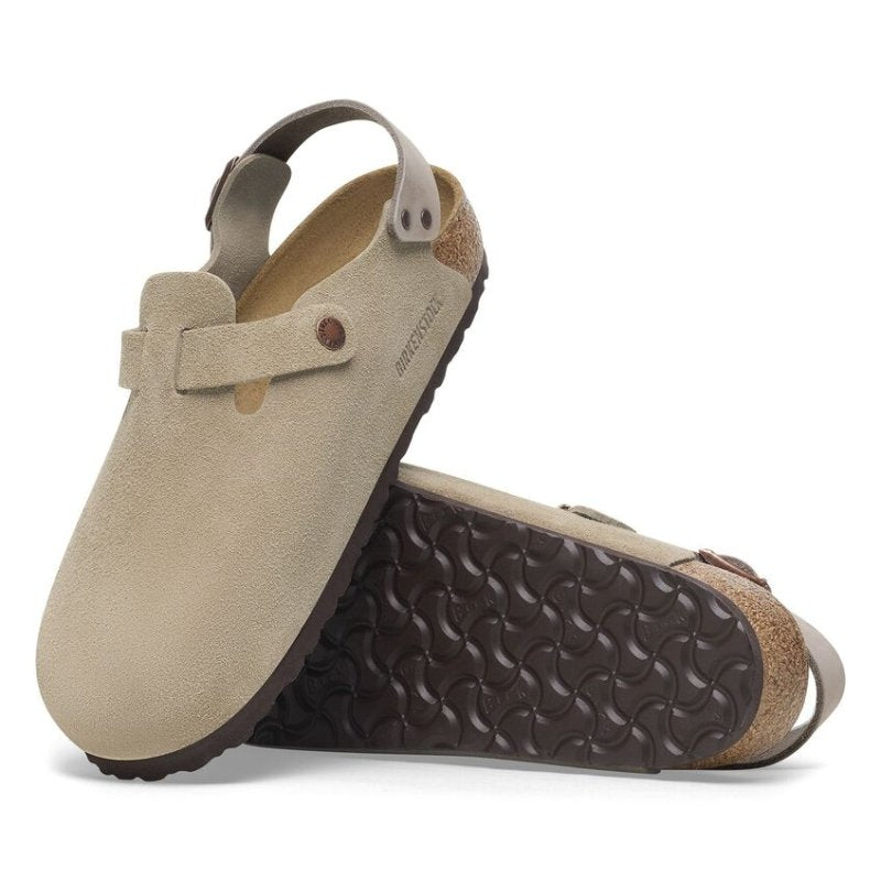 Birkenstock Tokio Backstrap Clog - Taupe Suede