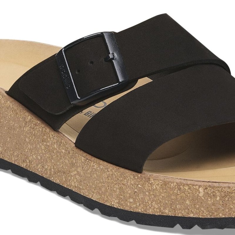 Birkenstock Women's Papillio Almina - Black Nubuck
