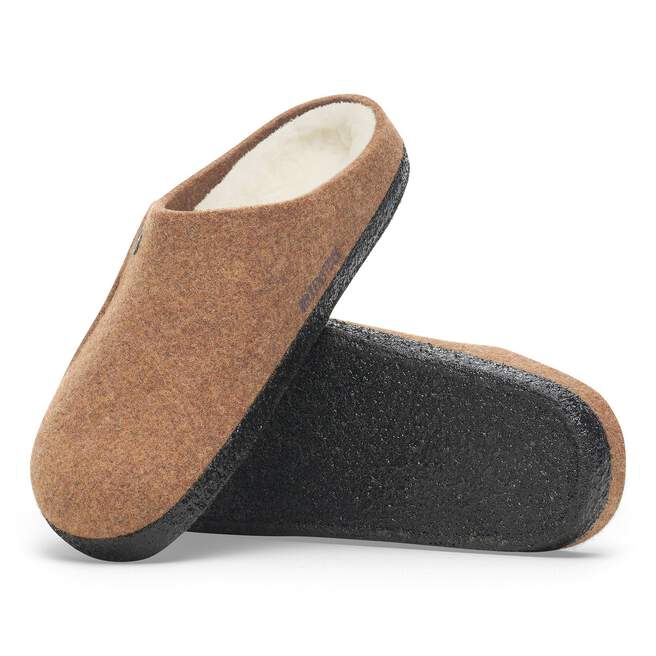 Birkenstock Zermatt Shearling Slippers - Toffee Melange