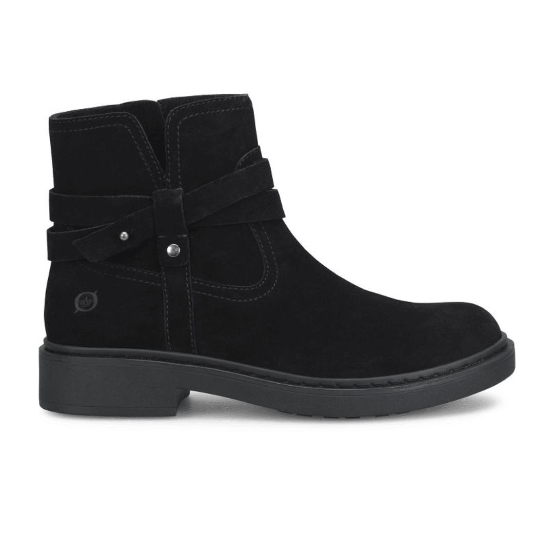 Born Women's Barren Ankle Boots - Black Suede