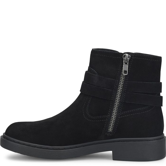 Born Women's Barren Ankle Boots - Black Suede