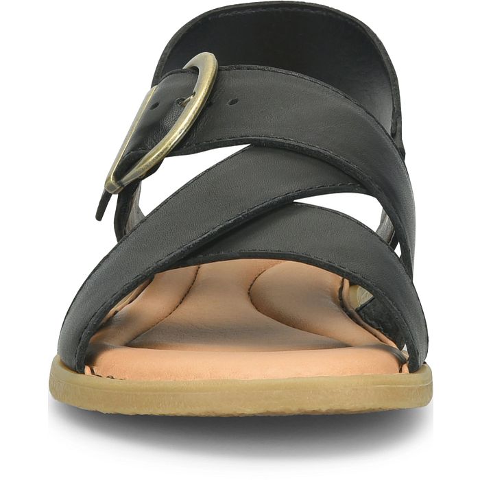 Born Women's Beebe Flat Sandal - Black