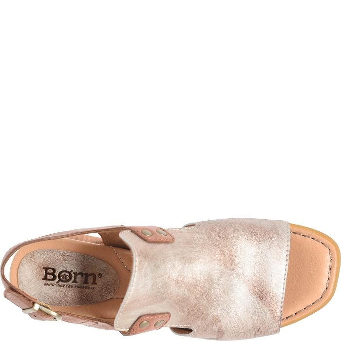 Born Women's Sylvie - Light Gold Metallic/Brown