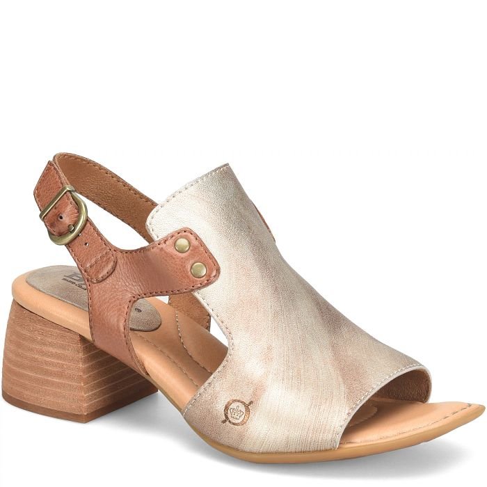 Born Women's Sylvie - Light Gold Metallic/Brown