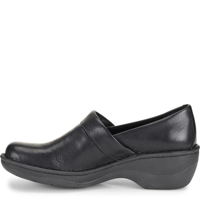 Born Women's Toby Duo Clog - Black Leather