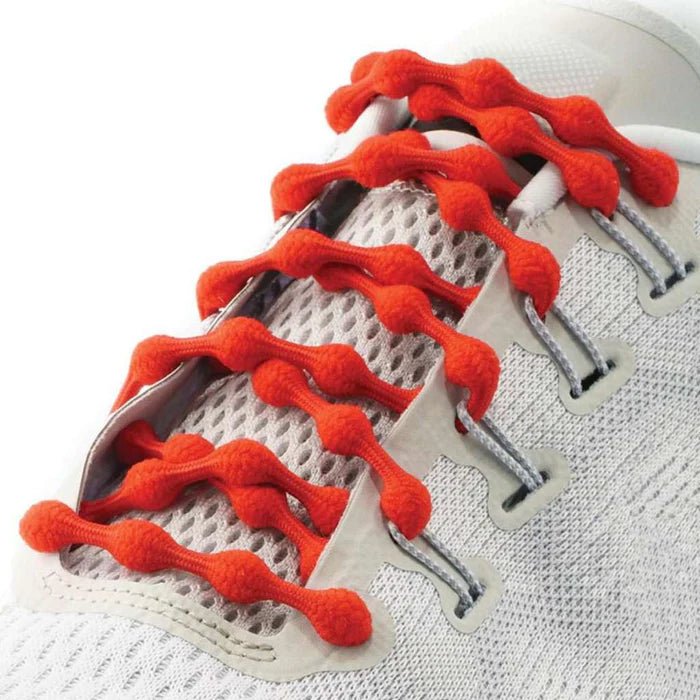 Caterpy Run No-Tie Shoelaces - Ruby Red
