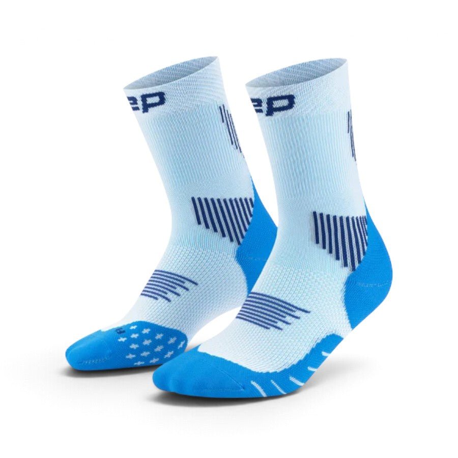 CEP Core Run Mid Cut Compression Socks 5.0 - Blue/Ice