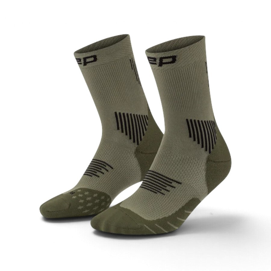 CEP Core Run Mid Cut Compression Socks 5.0 - Olive