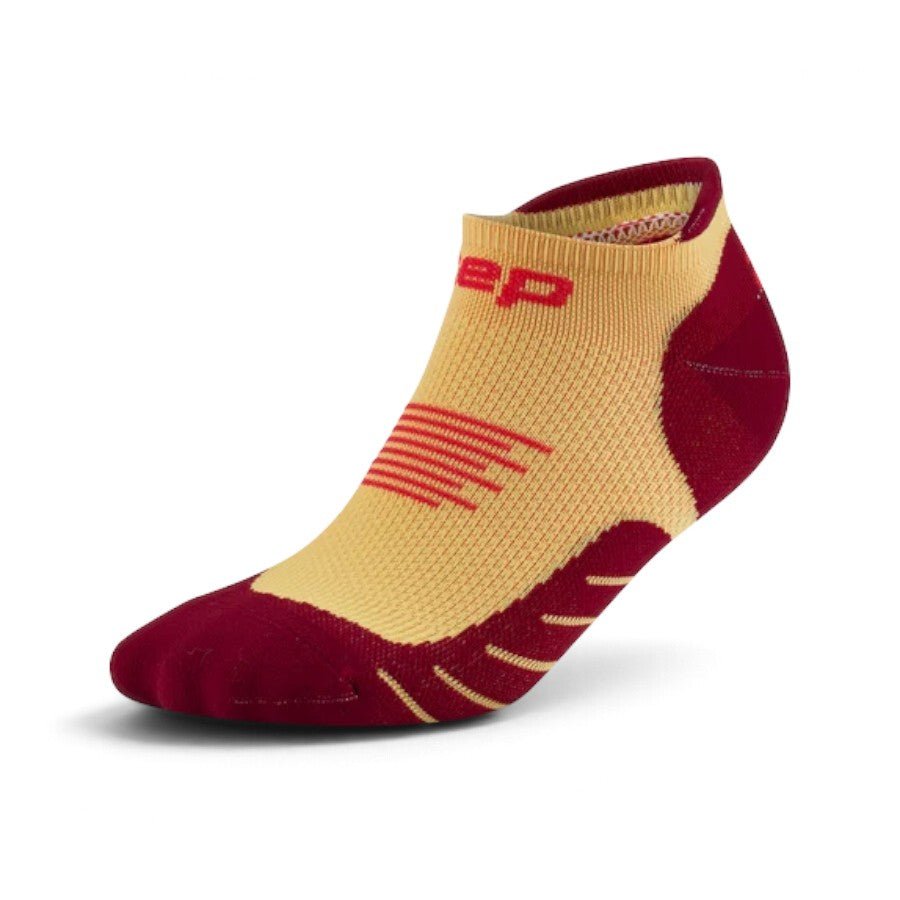 CEP Core Run No Show Socks 5.0 - Marigold/Burgundy