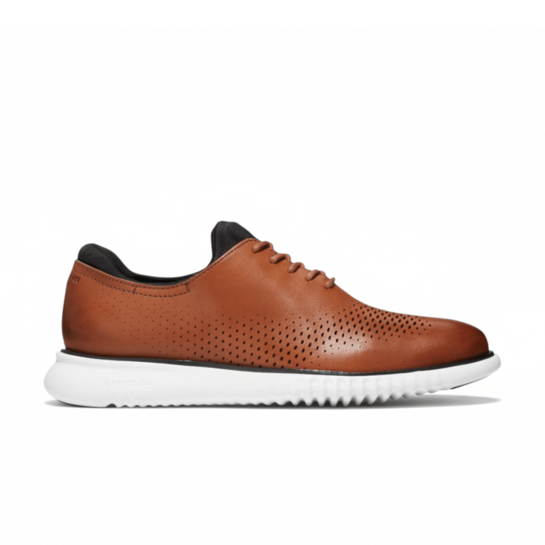 2zergrand Lined Laser Wingtip Oxford