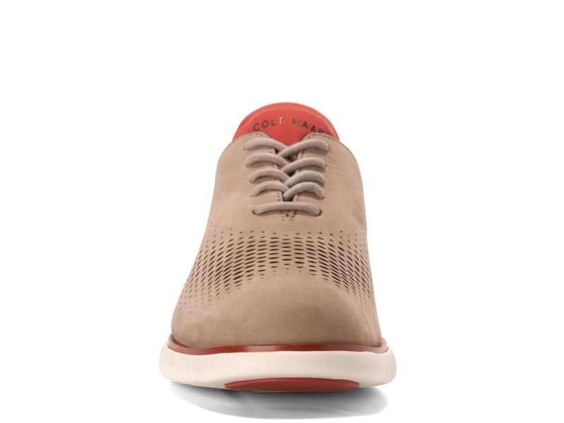 Cole Haan Men's 2.Zerogrand Lined Laser Wingtip - Dark Latte/Cinnabar/Ivory