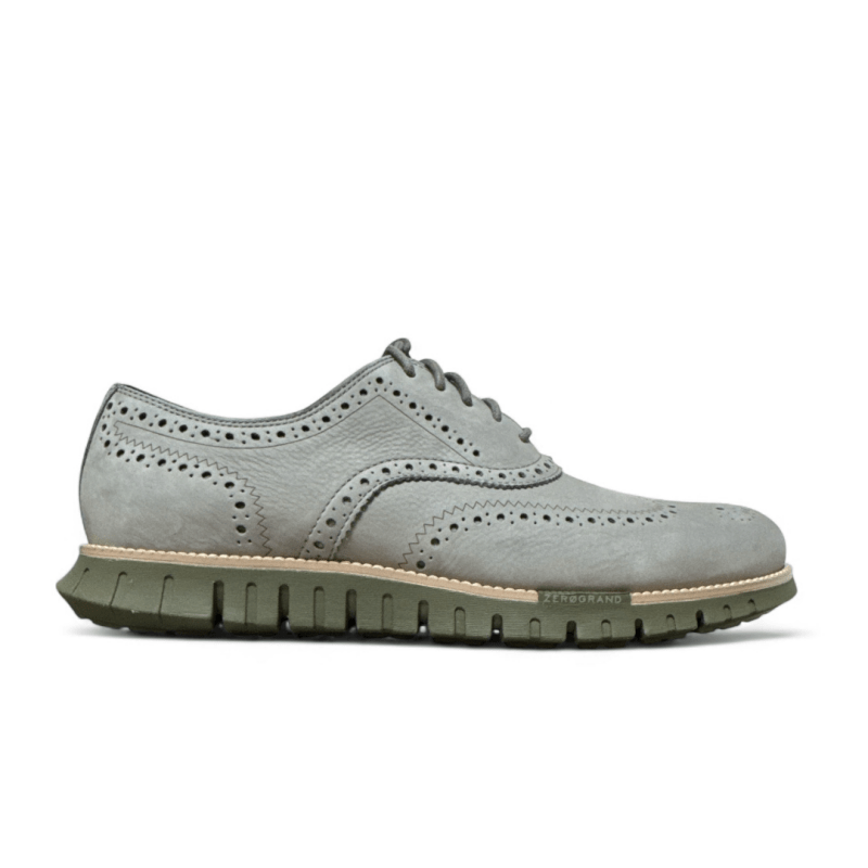 Cole Haan Men's ZEROGRAND Remastered Wingtip - Sea Stone Nubuck