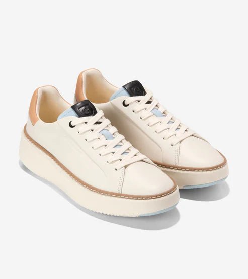 Cole Haan Women's Grandpro Topspin - Ivory/Biscuit/Blue