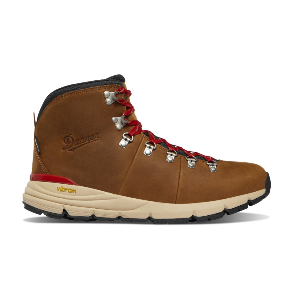 Seliga ShoesDanner Men's Mountain 600 Leaf GTX - Grizzly Brown/Rhodo Red
