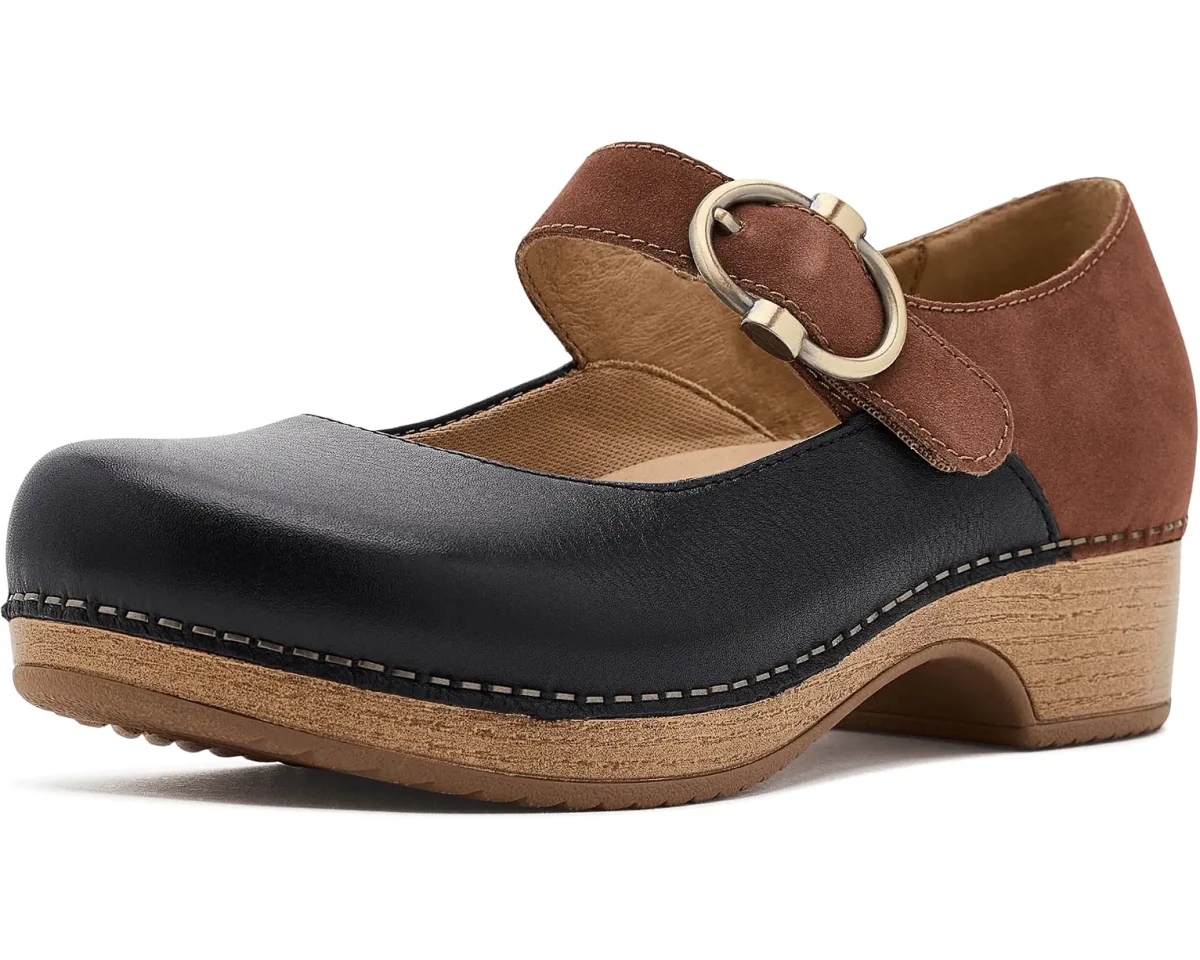 Dansko Women's Bonny Mary Jane - Black/Luggage