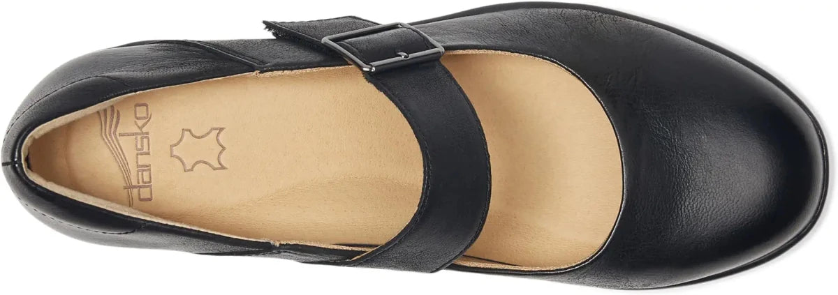 Dansko Women's Collette Mary Jane - Black Burnished Nubuck