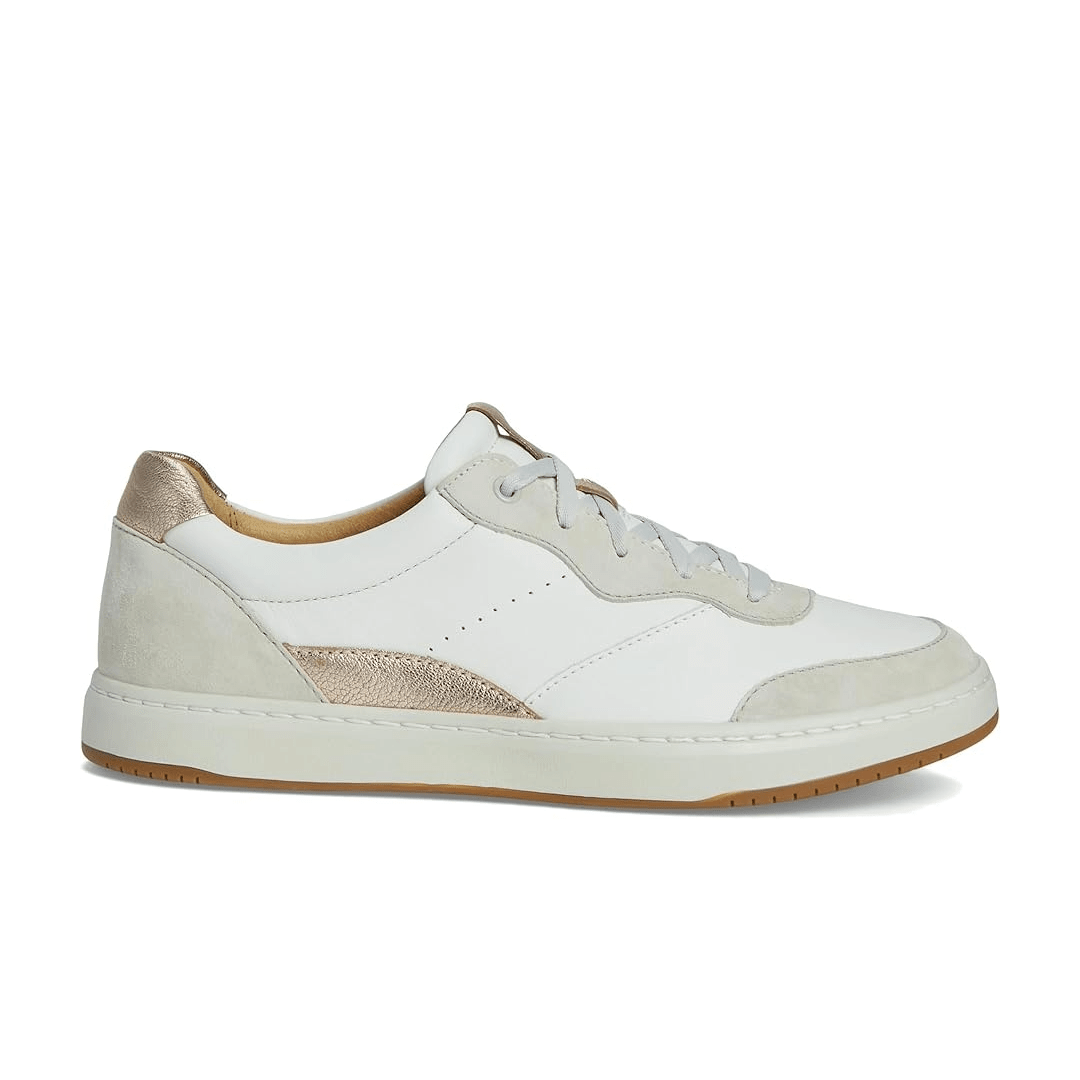 Dansko Women's Josey Sneaker - White/Rose Gold