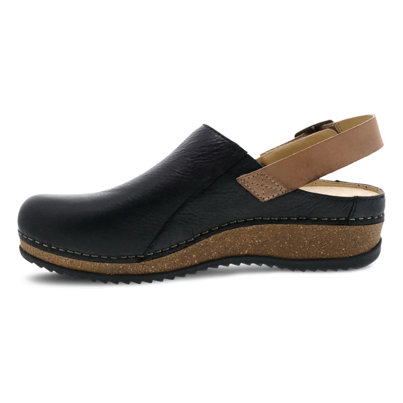 Dansko Women's Merrin Mule - Black Waxy Milled