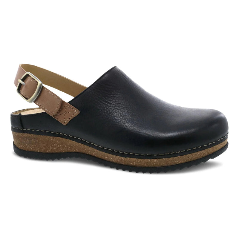 Dansko Women's Merrin Mule - Black Waxy Milled