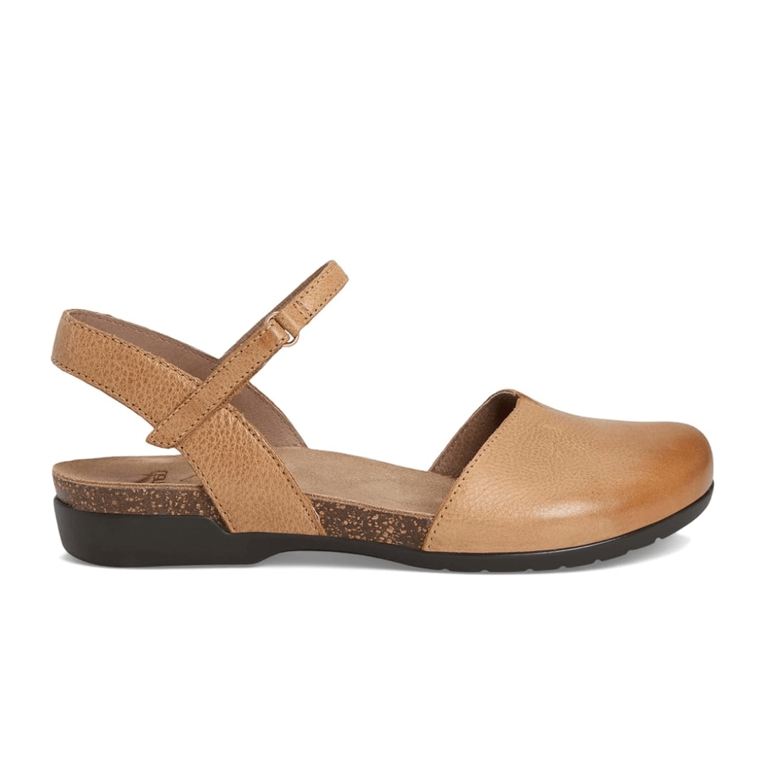 Dansko Women's Rowan Sandal - Honey Distressed (Wide Width)