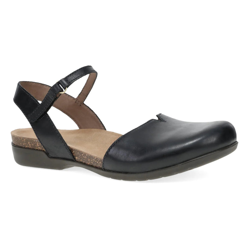 Dansko Women's Rowan Wide - Black Waxy Burnished
