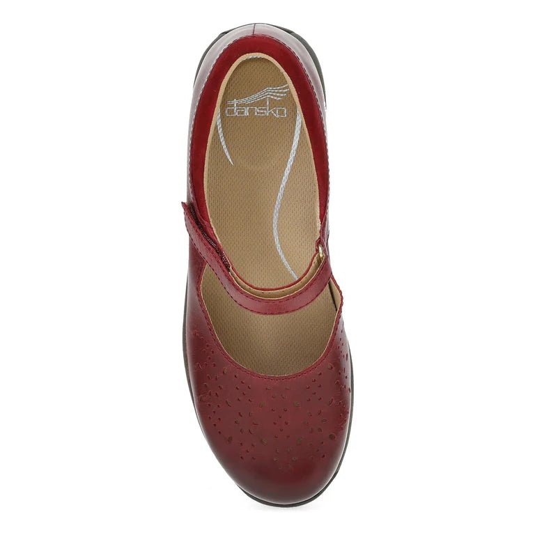 Dansko Women's Stacy - Red Waxy Burnished