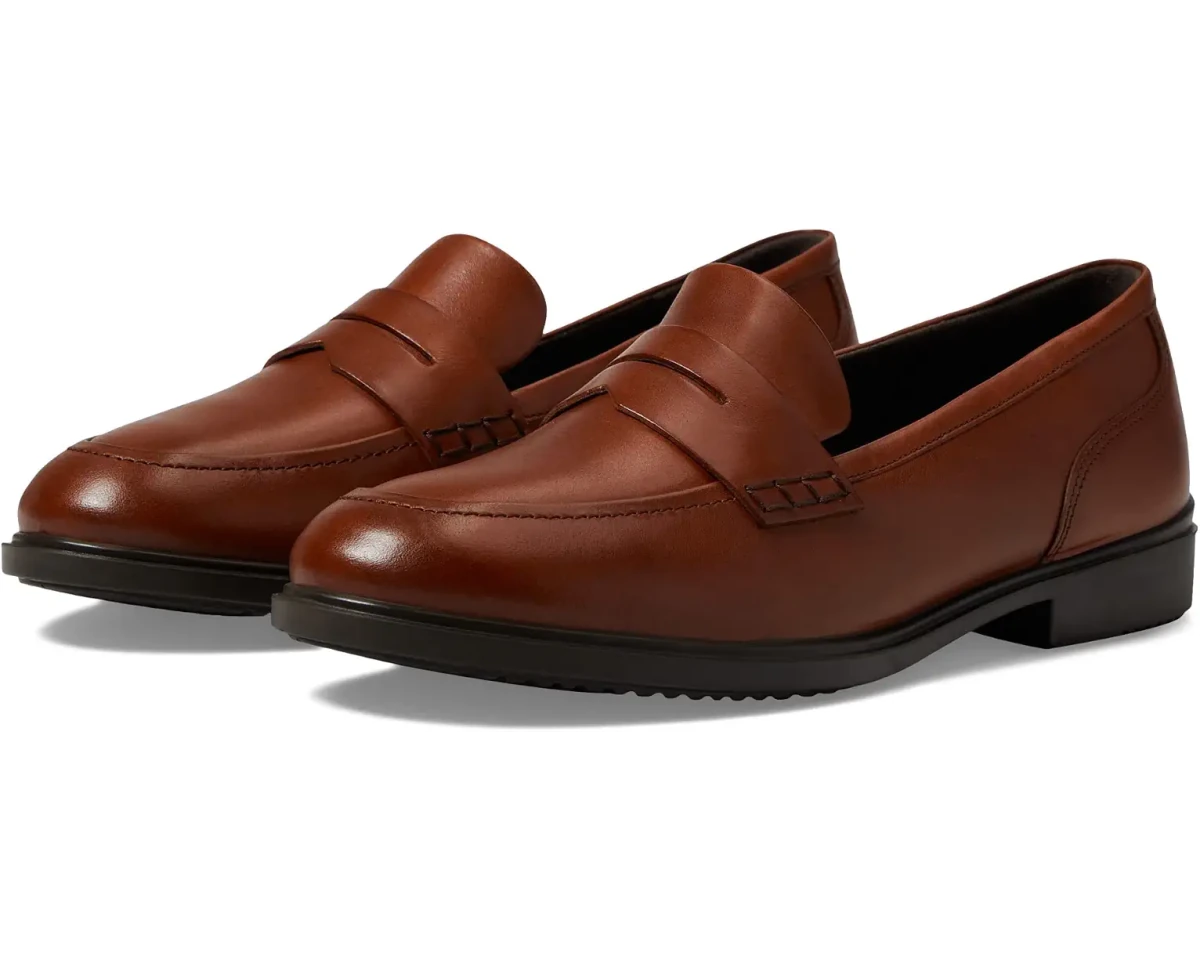 Ecco Women's Dress Classic 15 Leather Loafer - Cognac