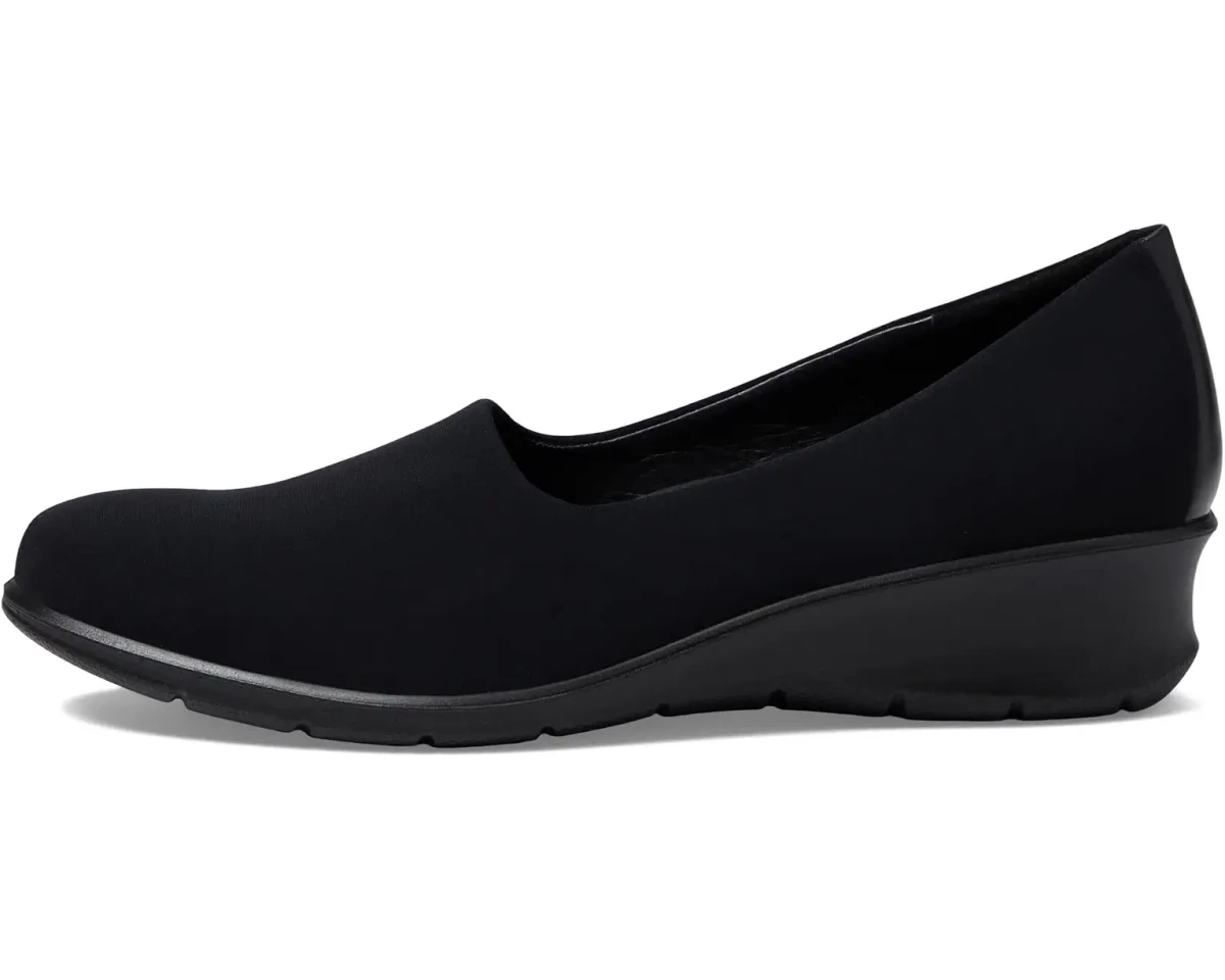 Ecco Women's Felicia Stretch Wedge Slip-On - Black