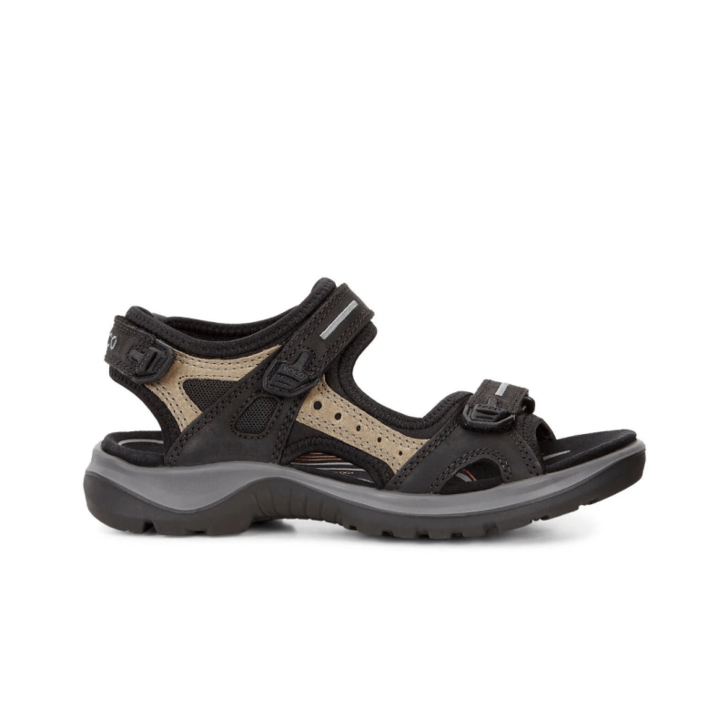 Seliga ShoesEcco Women's Yucatan Sandal - Black/Mole/Black