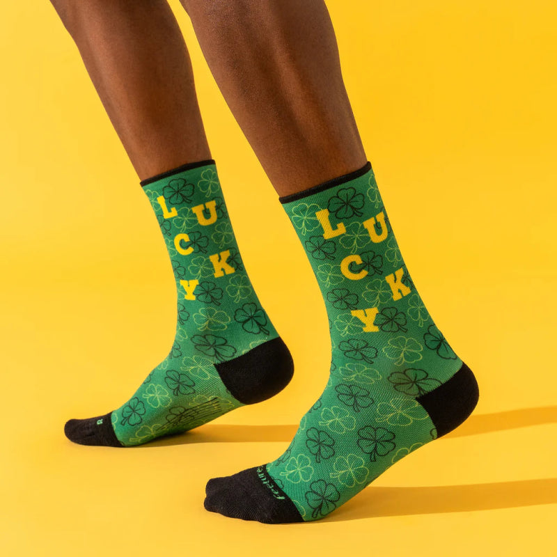 Feetures Elite Light Cushion Mini Crew Socks St. Patrick's Day - My Lucky Socks