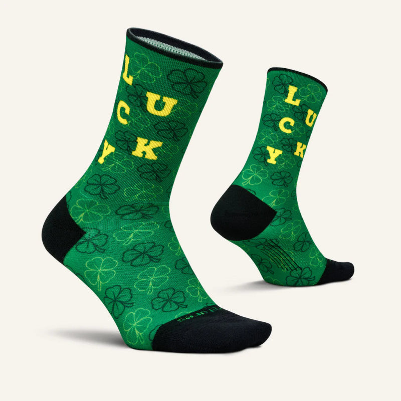 Feetures Elite Light Cushion Mini Crew Socks St. Patrick's Day - My Lucky Socks