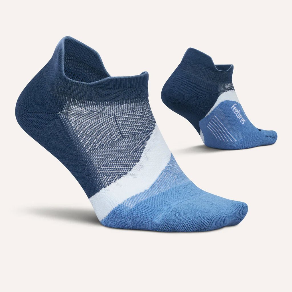 Feetures Elite Light Cushion No Show Tab Socks - Blue Wave