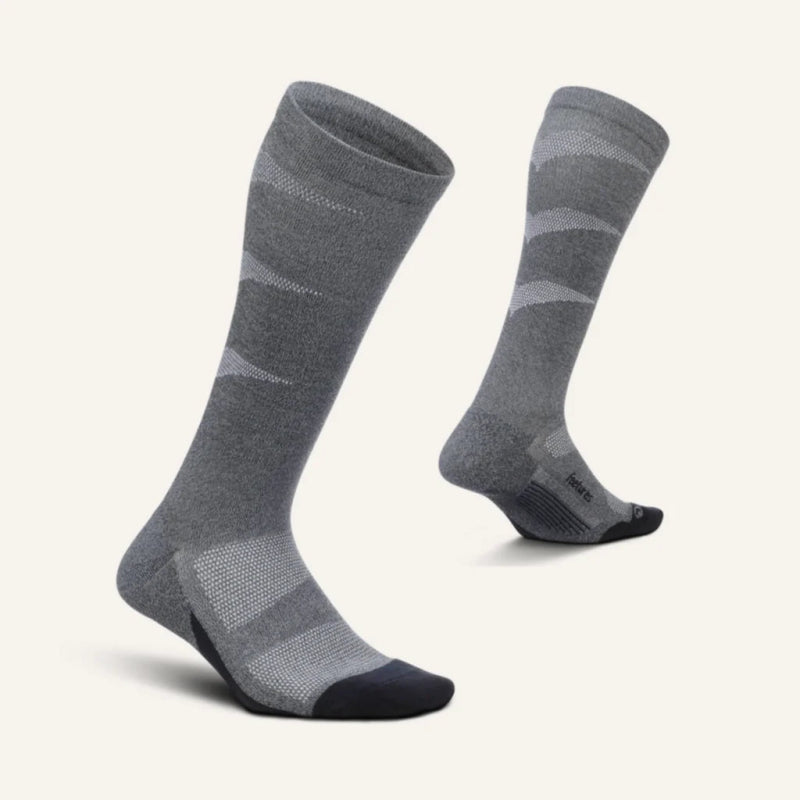 Seliga ShoesFeetures Graduated Compression Light Cushion Knee High Socks - Gray