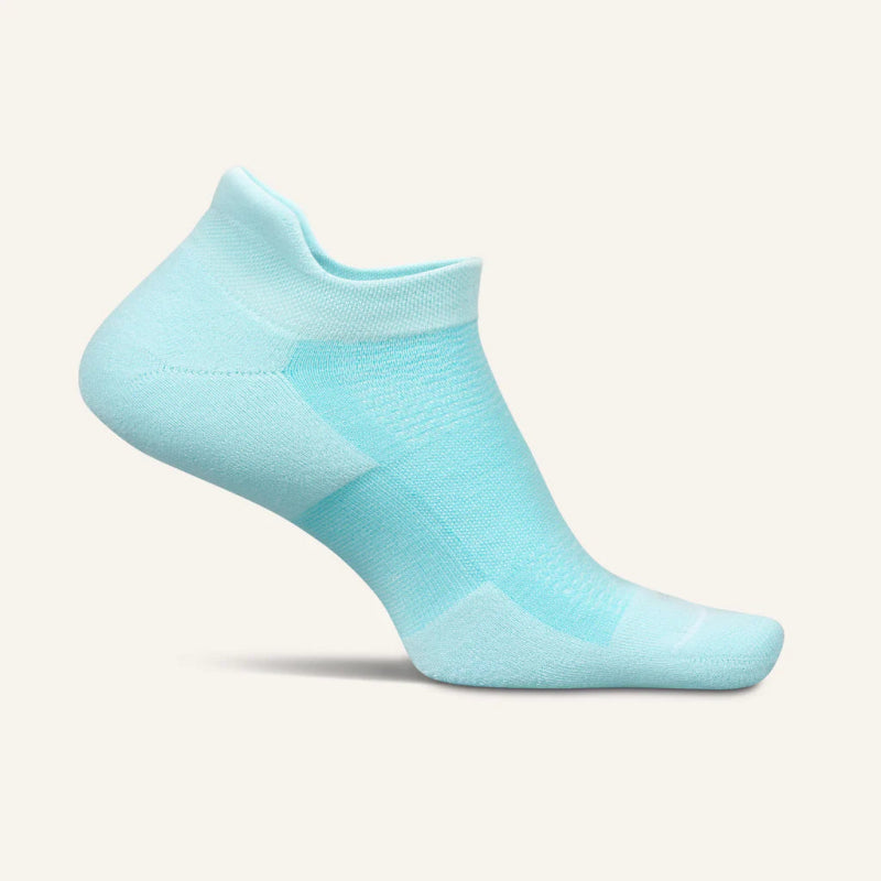 Seliga ShoesFeetures High Performance Max Cushion No Show Tab Socks - Sea Glass
