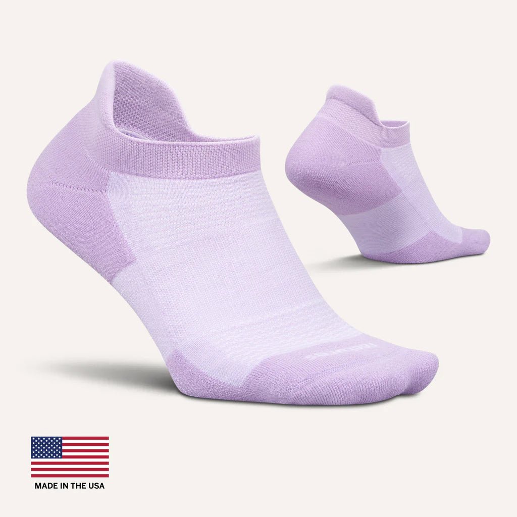 Feetures High Performance Max Cushion No Show Tab Socks - Wisteria