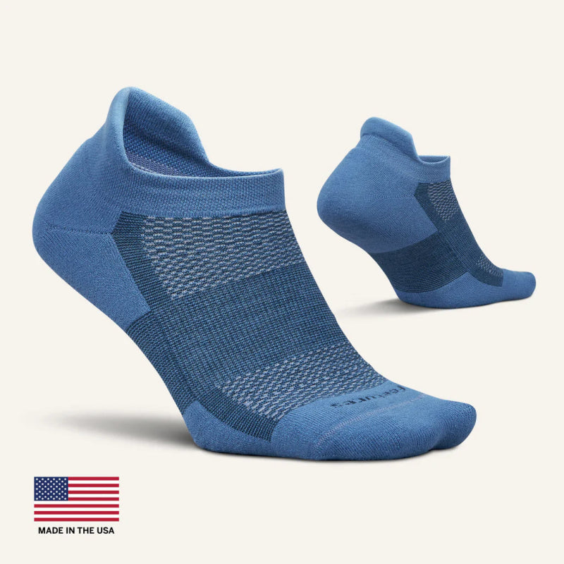 Feetures High Performance Ultra Light No Show Tab Socks - Denim Daze