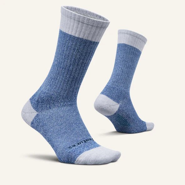 Seliga ShoesFeetures Men’s Everyday Max Cushion Cozy Marl Crew Socks - Blue