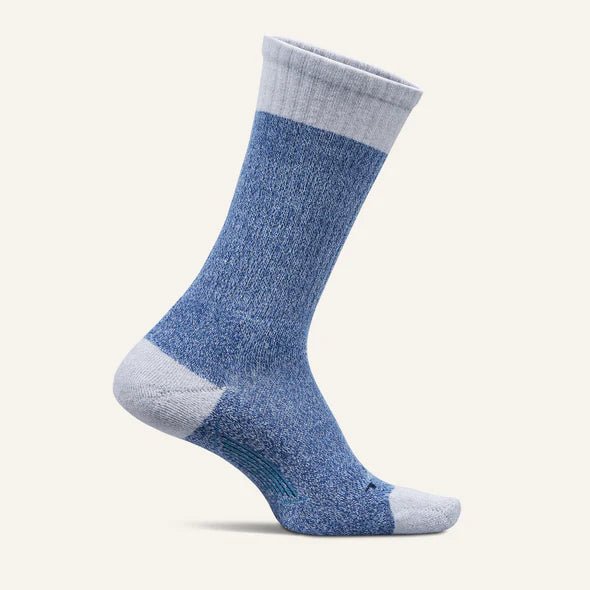 Seliga ShoesFeetures Men’s Everyday Max Cushion Cozy Marl Crew Socks - Blue