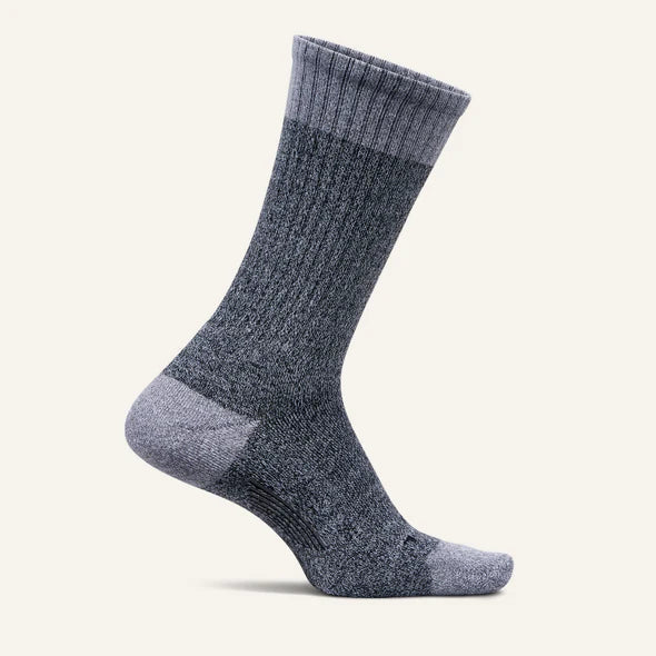 Seliga ShoesFeetures Men’s Everyday Max Cushion Cozy Marl Crew Socks - Gray