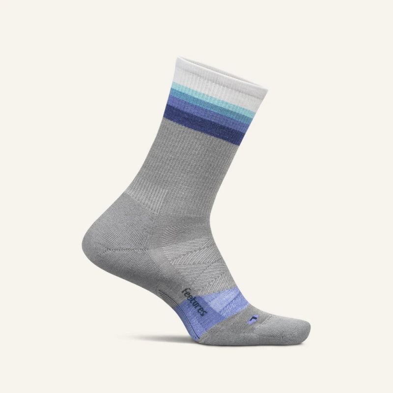 Seliga ShoesFeetures Merino 10 Max Cushion Mini Crew Socks - Luminous Gray