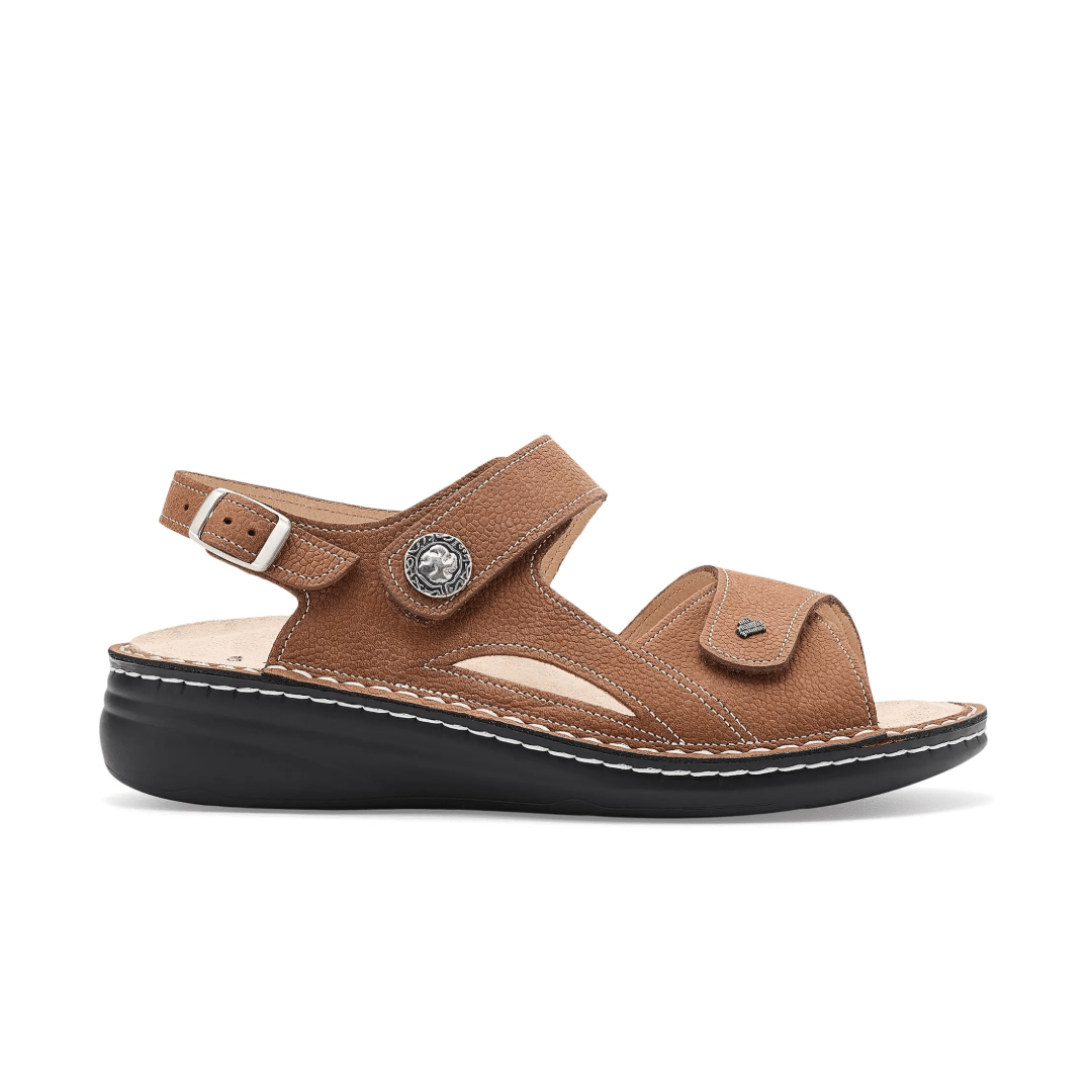 Finn Comfort Women's Barbuda Sandal - Brandy Streetnubuk