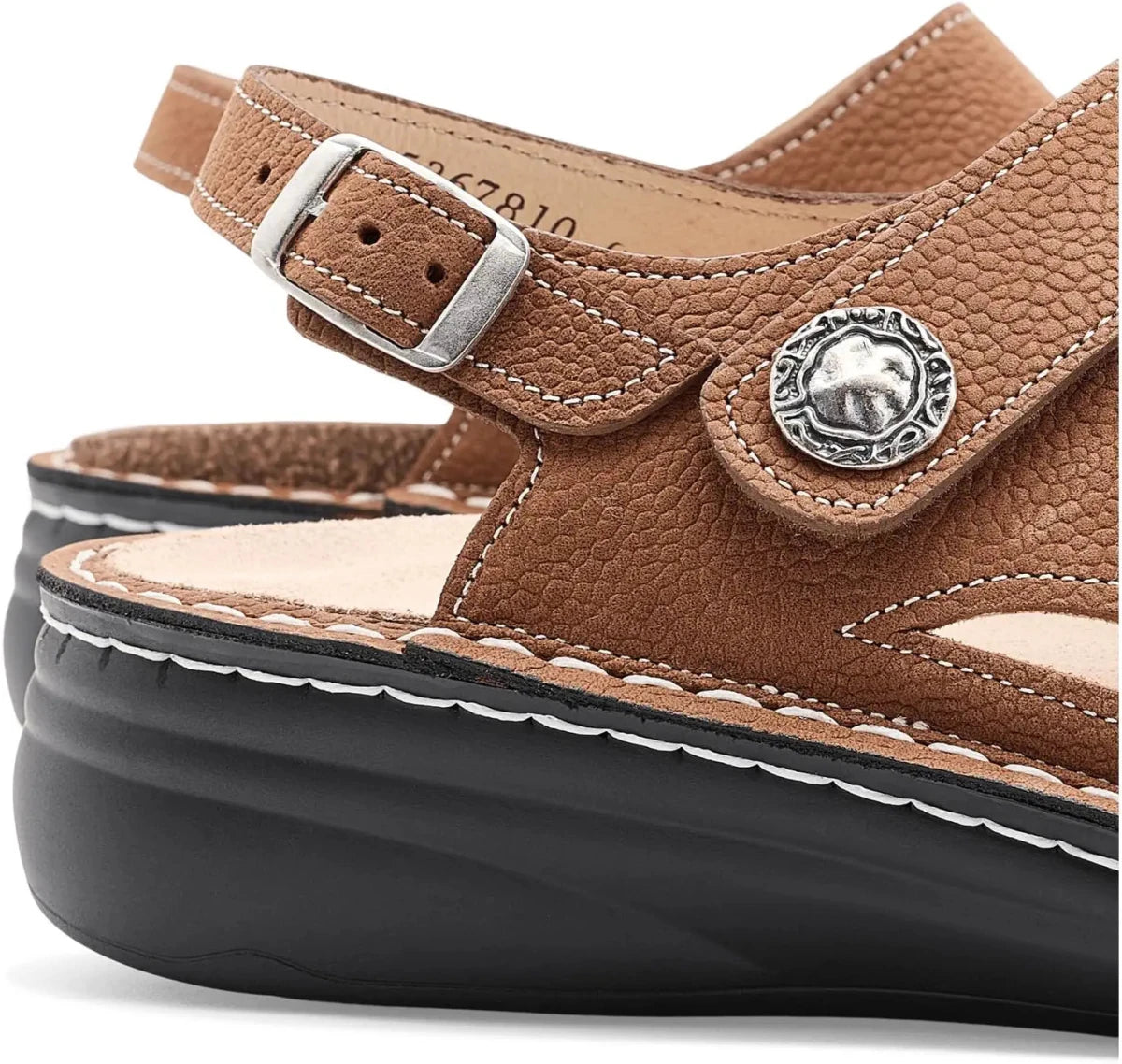 Finn Comfort Women's Barbuda Sandal - Brandy Streetnubuk