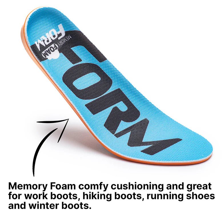 Form Insoles Memory Foam - Anti Fatigue Cushioning