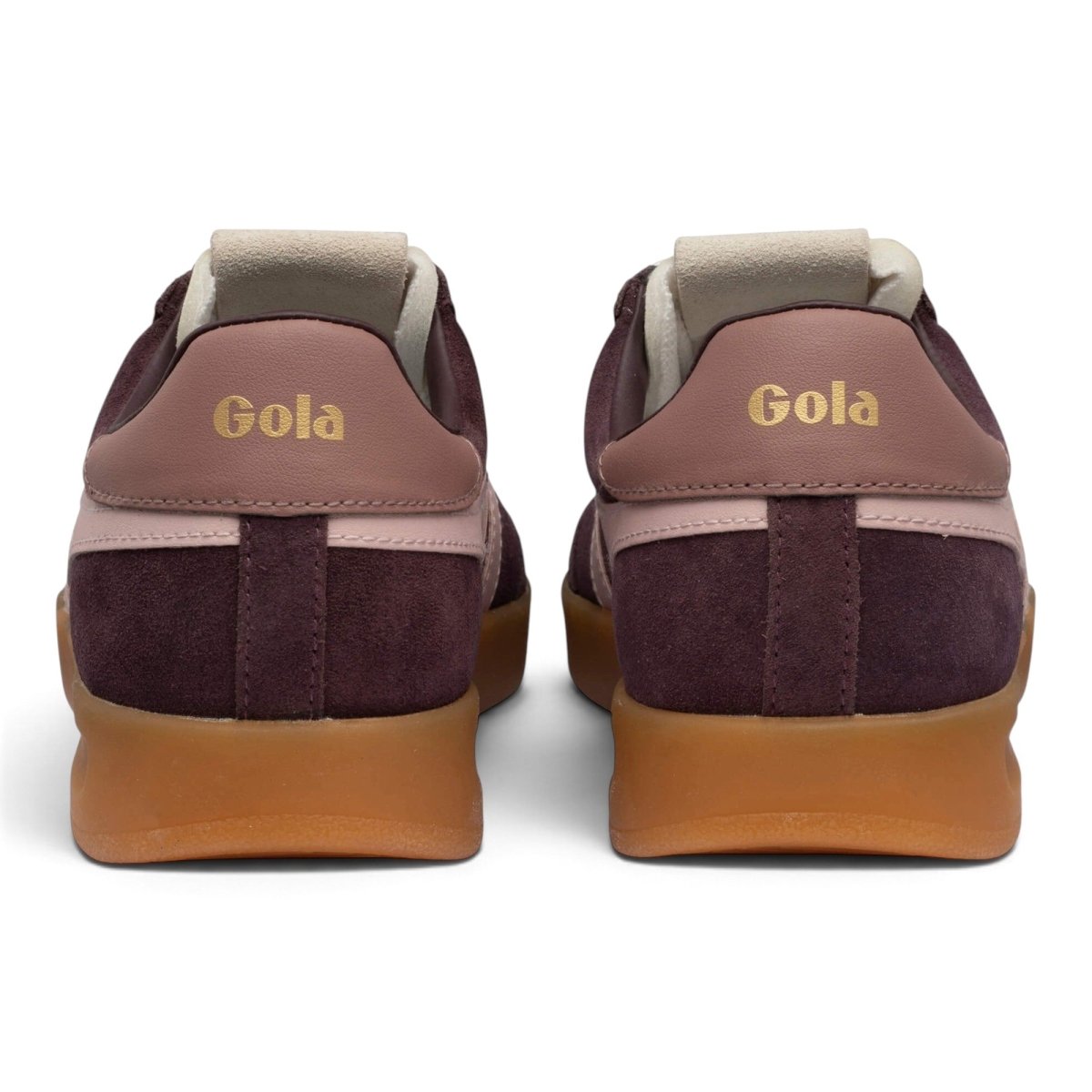 Gola Women's Cyclone Suede Sneakers - Cocoa/Chalk Pink/Brownrose/Gum