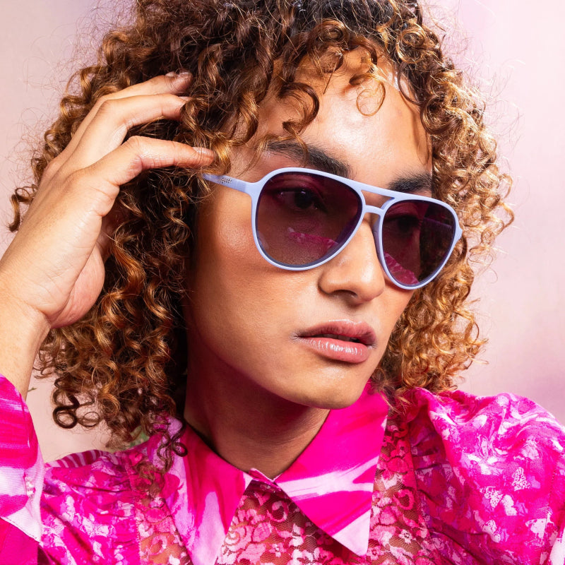 goodr Mach G Sunglasses - Moonlight Charging Station