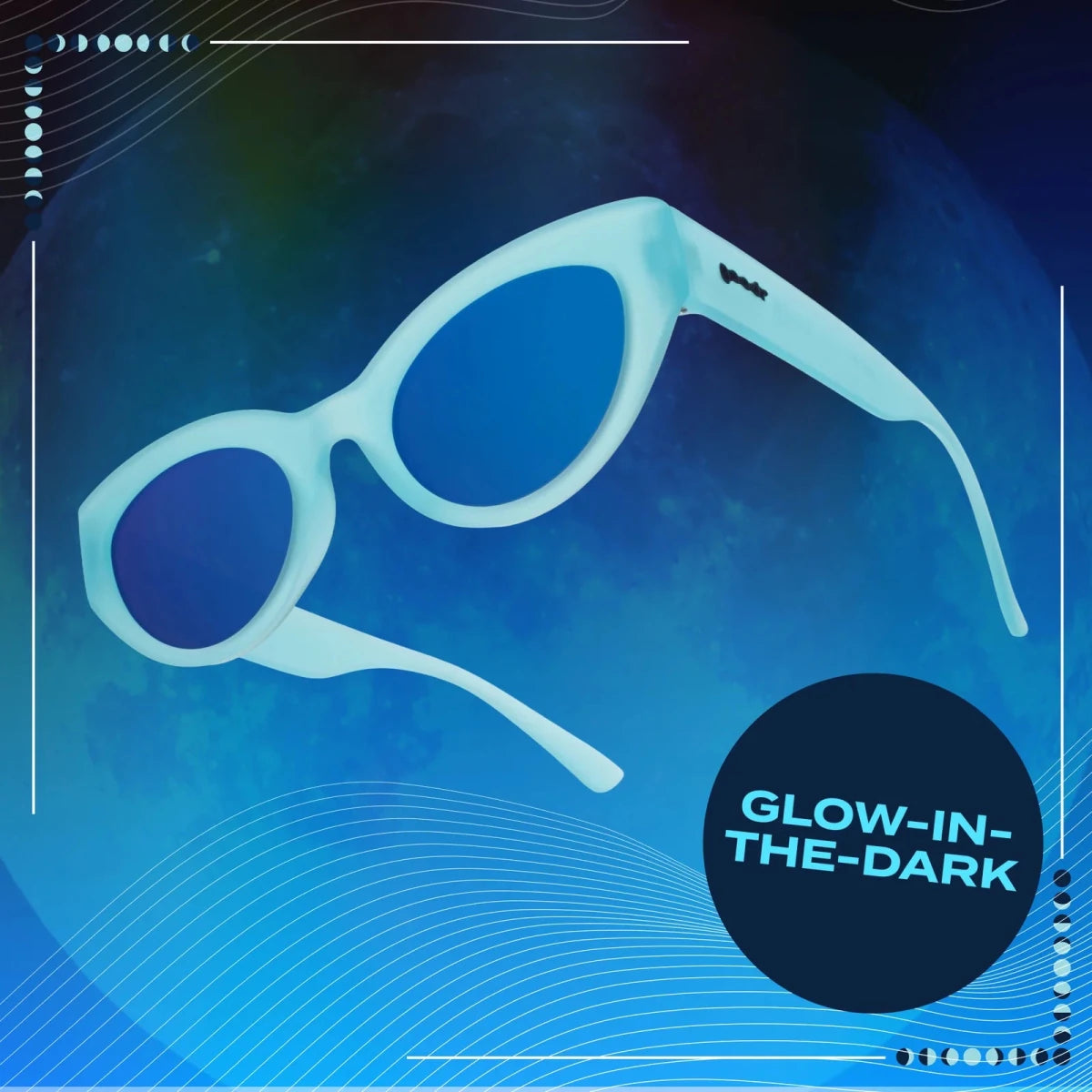 goodr Moon G Sunglasses - Blue Moon's Made Of Bleu Cheese